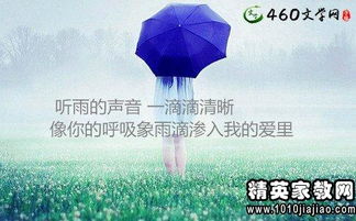 有关雨的唯美诗句